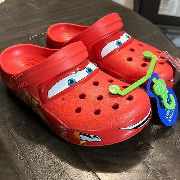 CROCS Other - NWT Lighting McQueen Light-up Crocs